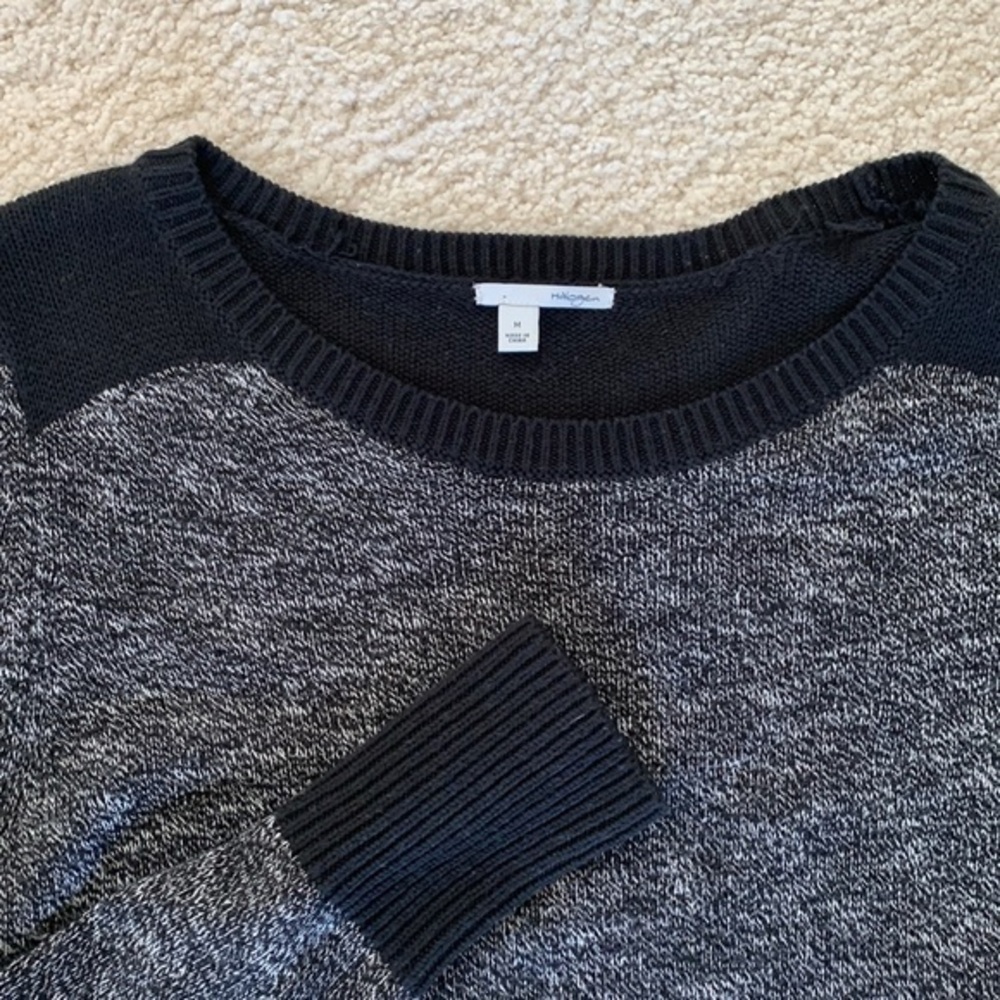 Halogen Women’s Medium Black & Gray Long Sleeve Sweater - Picture 2 of 8